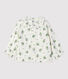 Blusa bebè in garza di cotone biologico a fiori