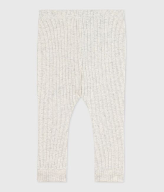 Leggings in cotone tinta unita neonato beige MONTELIMAR CHINE