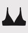 Reggiseno donna in cotone ed elastan nero BLACK