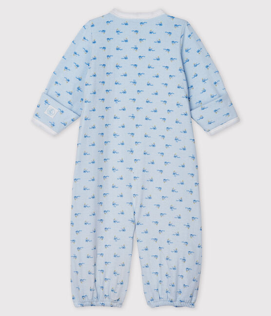 Combisac bebè a costine blu FRAICHEUR/bianco MULTICO