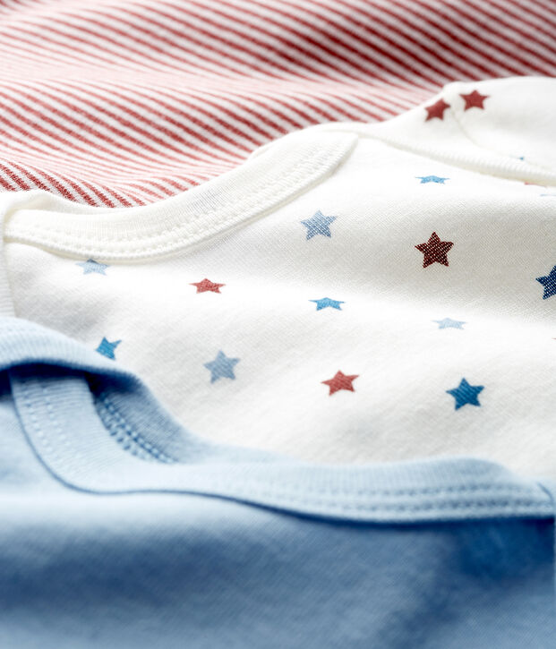 Trio body manica corta beb&egrave; maschietto multicolore