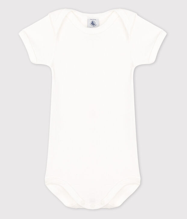 Body manica corta beb&egrave; bambina bianco