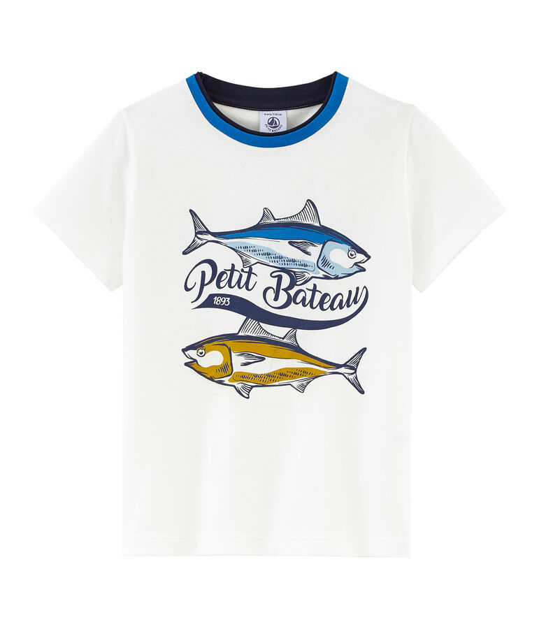 T-shirt bambino maniche corte bianco