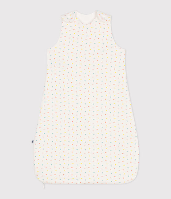 Sacco nanna neonato in cotone con stampa TOG 1 bianco MARSHMALLOW/bianco MULTICO