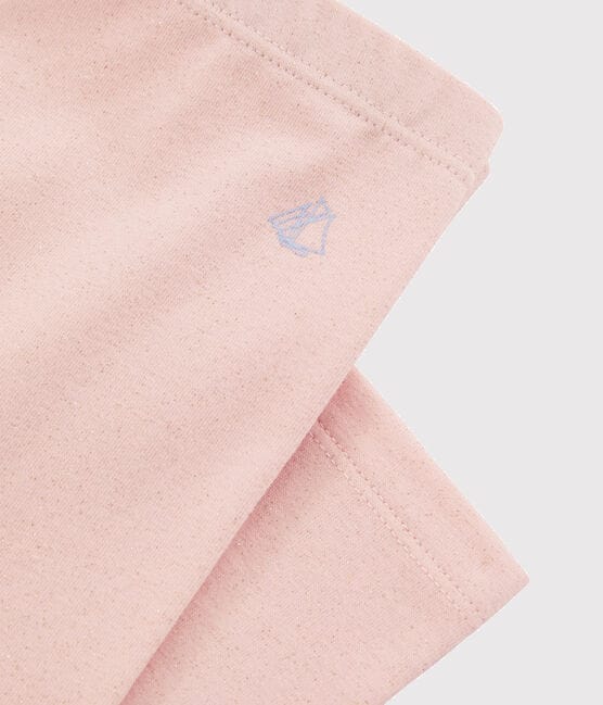 Jeggings bambina in jersey elasticizzato rosa MINOIS