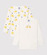 Cofezione da 2 t-shirt bambino a maniche lunghe fantasia cavalieri in cotone