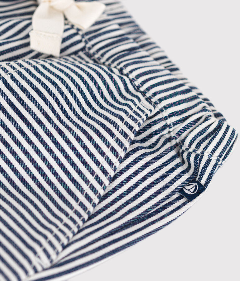 Pantaloni in tela neonato blu MEDIEVAL/bianco MARSHMALLOW