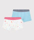 Confezione da 2 boxer stelle multicolore bambino in cotone biologico