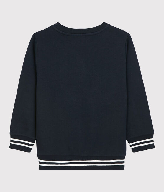 Felpa in molleton bambino blu SMOKING
