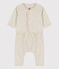 Completo 2 pezzi bebè in cotone trapuntato beige MONTELIMAR CHINE