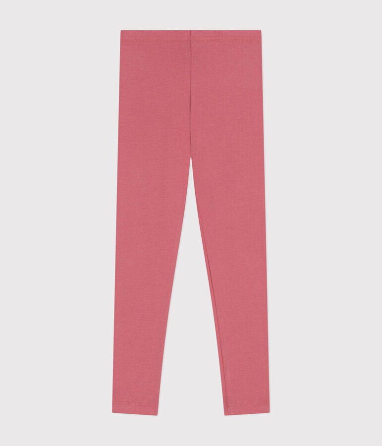 Jeggings bambina in jersey elasticizzato rosa
