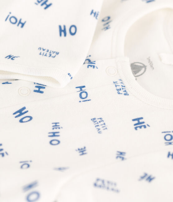 Bodyjama Heho in tubique per neonato bianco MARSHMALLOW/ CREPUSCULE