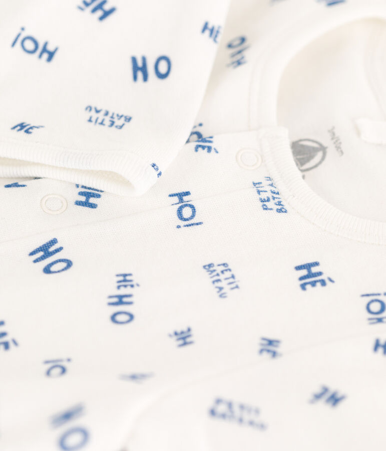 Bodyjama Heho in tubique per neonato bianco/blu