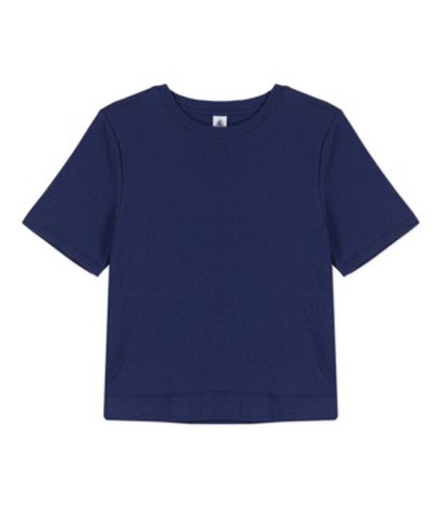 T-shirt LE BOXY in cotone donna blu