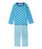 Pigiama per bambino in tubique stampato/ a righe blu IBIZA/blu MAJOR