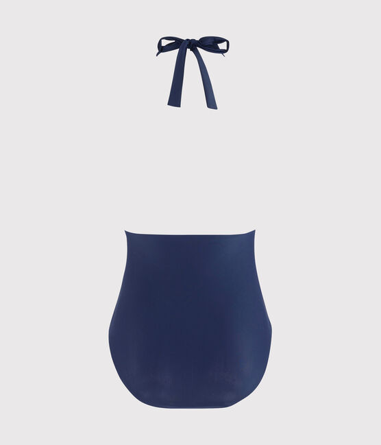 Costume da bagno intero ecoresponsabile donna blu SMOKING