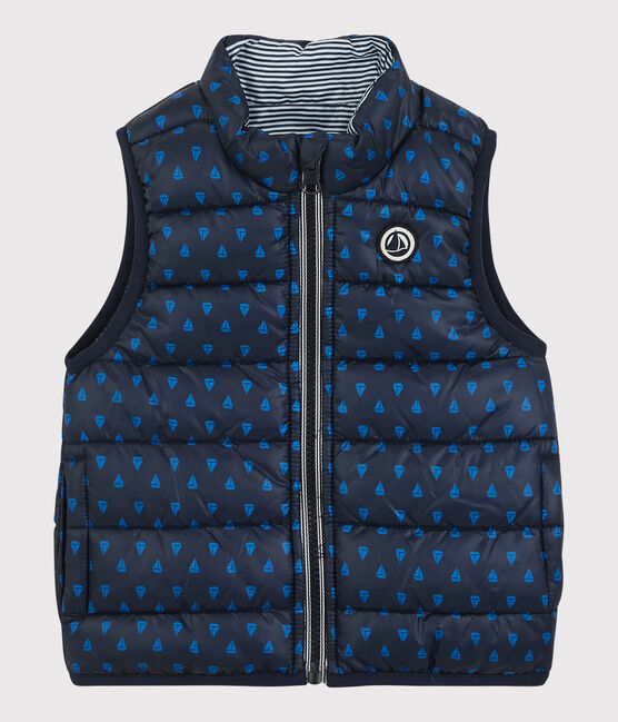 Piumino reversibile bebè. blu SMOKING/ RUISSEAU