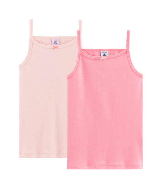 Confezione da 2 camicie da notte con spalline color pastello bambina variante 1