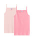 Confezione da 2 camicie da notte con spalline color pastello bambina