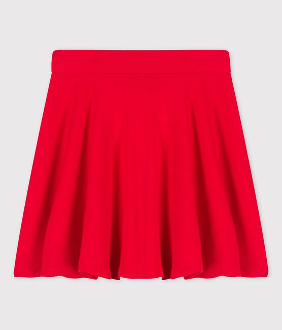 Gonna in cotone bio bambina rosso PEPS
