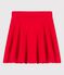 Gonna in cotone bio bambina rosso PEPS