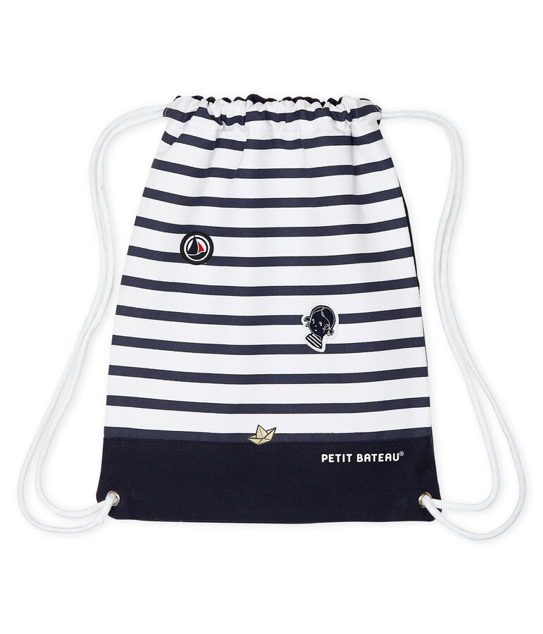 Zaino blu ABYSSE/beige COQUILLE