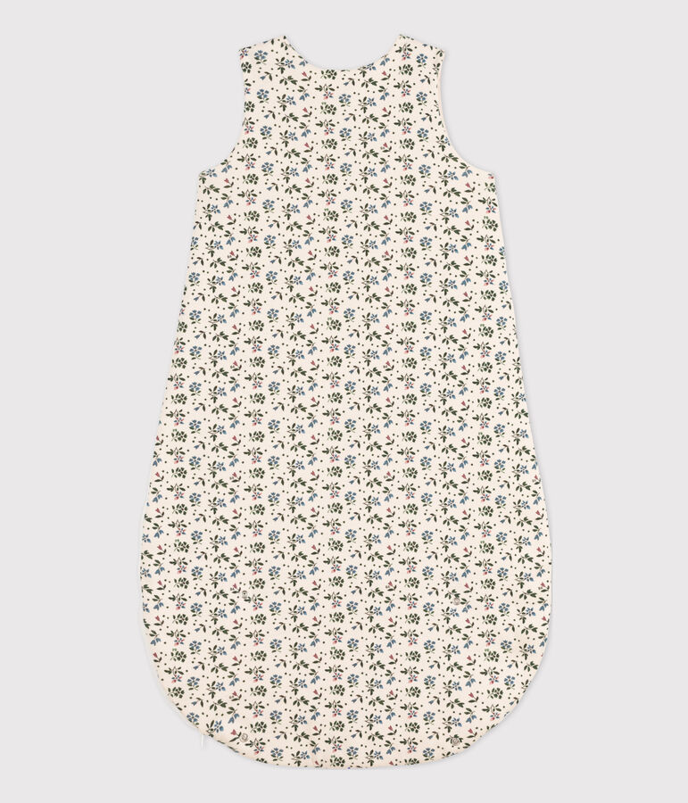 SACCO NANNA BEB&Egrave; A FIORI IN COTONE TOG 3 ecru/multicolore