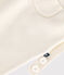 Salopette in maglia di misto lana e cotone tinta unita neonato bianco MARSHMALLOW