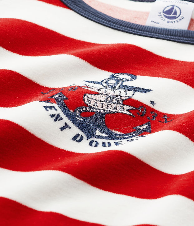 Pigiama per bambino con ancora blu/rosso/bianco