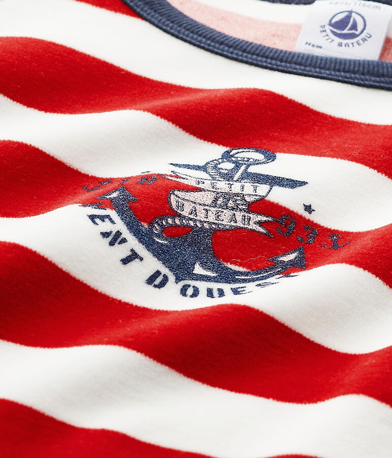 Pigiama per bambino con ancora blu/rosso/bianco