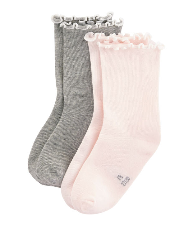 Confezione da 2 paia di calzini bambina multicolore
