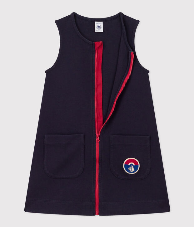 Abito smanicato in cotone bambina SMOKING