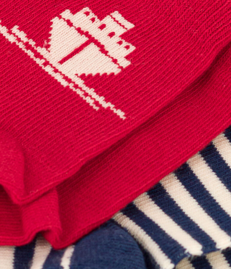 Confezione da 2 paia di calzini in jersey di cotone beb&egrave; variante 1