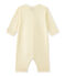 Tutina senza piedi bebè bambina millerighe giallo TEMPETE/bianco MULTICO