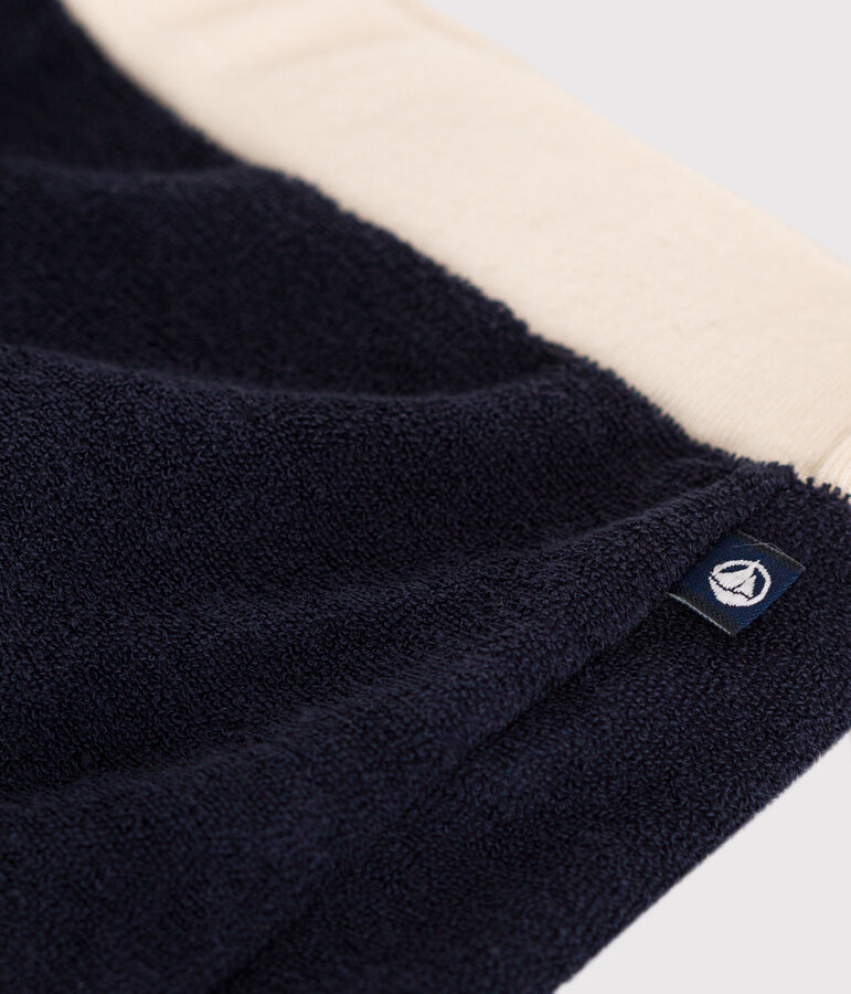 Shorts beb&egrave; in spugna blu