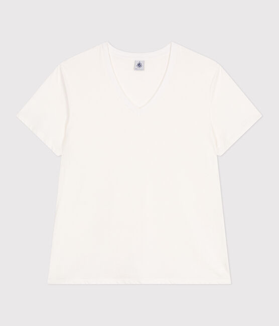 T-shirt donna Le Droit in cotone tinta unita bianco MARSHMALLOW