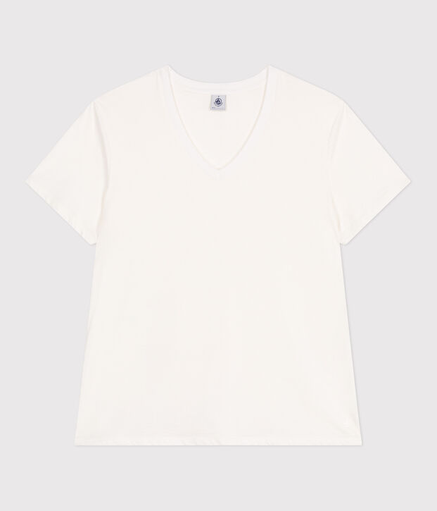 T-shirt donna Le Droit in cotone tinta unita bianco