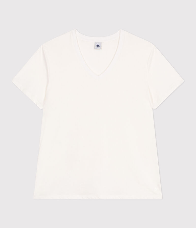 T-shirt donna Le Droit in cotone tinta unita bianco