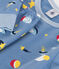 Pigiama in tessuto felpato spazzolato con stampa spaziale bambino blu BEACH/ MULTICO