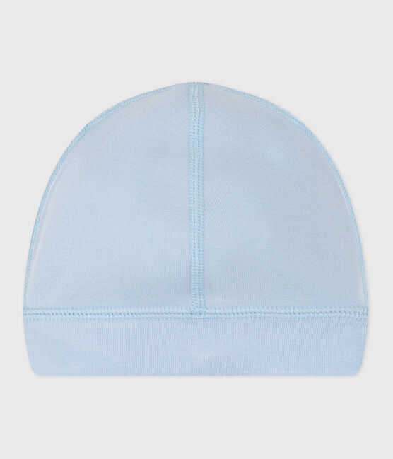Cuffietta in cotone tinta unita neonato blu TOUDOU