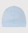 Cuffietta in cotone tinta unita neonato blu TOUDOU