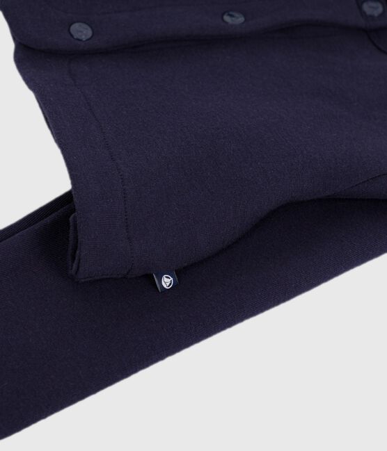 Cardigan in cotone tinta unita bambino blu SMOKING