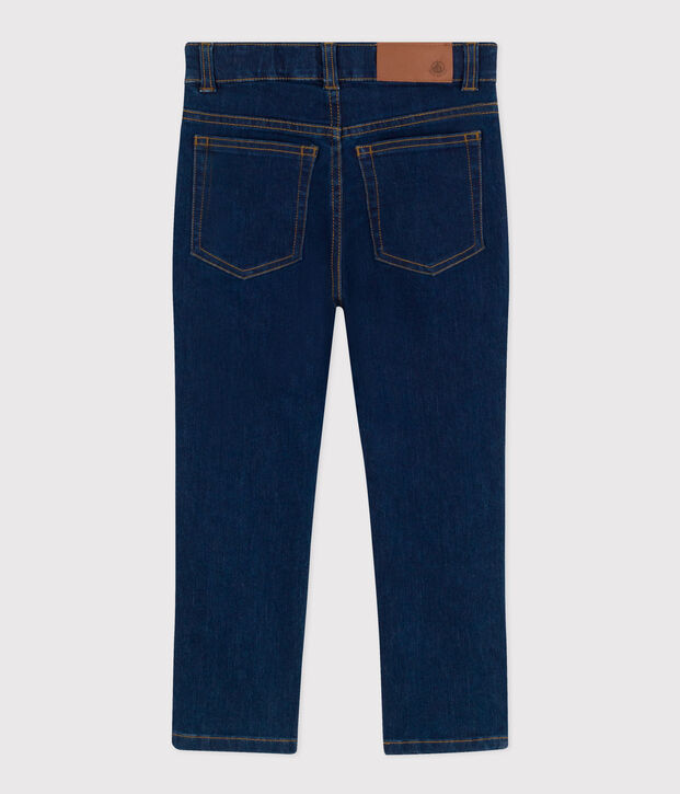 Pantalone dritto in denim bambino blu
