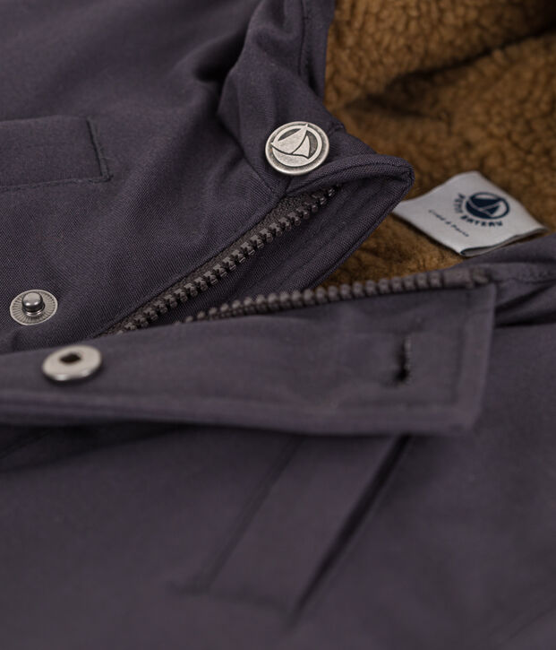 Parka idrorepellente per neonati grigio