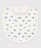Bavaglino di cotone con stampa per neonati bianco MARSHMALLOW/ CREPUSCULE