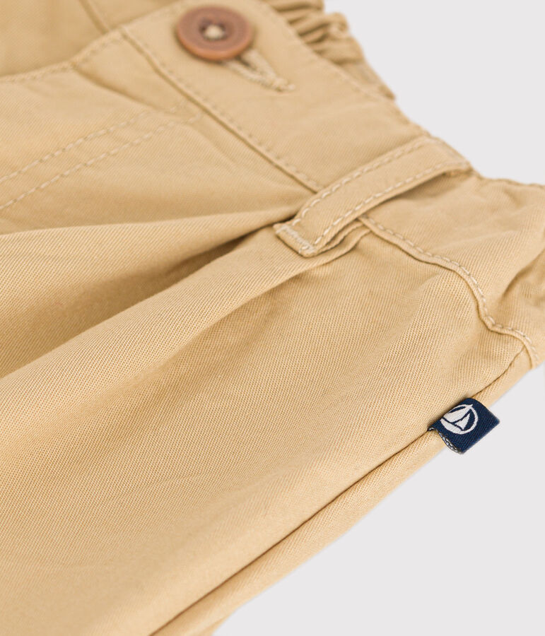 Pantaloni in serge beb&egrave; beige FACILE