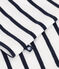 T-shirt beb&egrave; a maniche lunghe in cotone bianco/blu