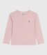 T-shirt a maniche lunghe in cotone tinta unita bambino