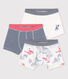 Confezione da 3 boxer bambino in cotone