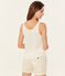 Canottiera donna in lino bianco MARSHMALLOW
